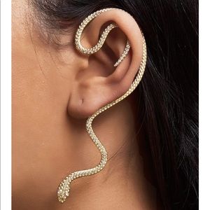Snake ear cuff festival holiday party earring serpent